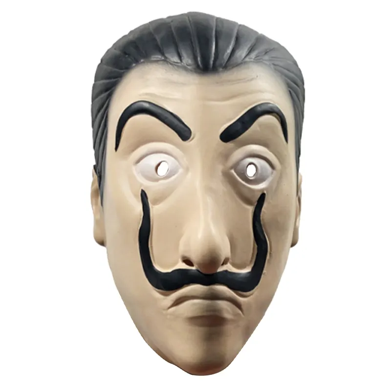 Cadılar bayramı partisi Cosplay ev sahne kağıt Salvador Dali maske cadılar bayramı karnaval maskeli lateks maske