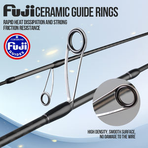 1,74 M 1,8 m 1,89 M 1,98 M 2,04 M 76-82G caña de pescar giratoria ultraligera 0,8-5g señuelo 2 secciones FUJI guías varillas de corriente de carbono - Product Image 3
