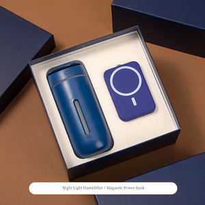 Set <span class=keywords><strong>Regalo</strong></span> Aziendale di Lusso a Prezzo di Fabbrica, Umidificatore Moderno Ecologico + Power Bank con Stampa UV - Product Image 4