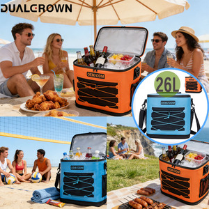 Заводская цена, новинка <span class=keywords><strong>2026</strong></span> года: водонепроницаемая термосумка-холодильник из ТПУ для пикника и кемпинга, мягкая изолированная сумка для обедов, 26 литров, с возможностью индивидуализации - Product Image 1