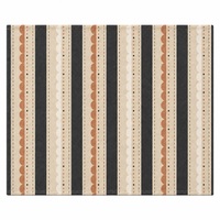 Set de table en lin et coton imprimé sur mesure 35x48cm |   Rayures scandinaves festonnées |   Impression numérique en gros