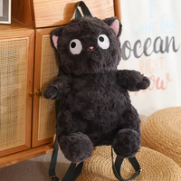 Sac à dos en peluche de qualité supérieure, cochon de ferme rose, sac à dos de dessin animé panda, sac à dos en peluche renard doux