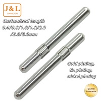 Solid Core PIN-Steck verbinder mit Zinn beschichtung Gerade PIN-Nadeln in 0,4/0,8/1,0/1,8/2,0/2,5/8,0mm Karten punkt nadel Verschiedene Größen
