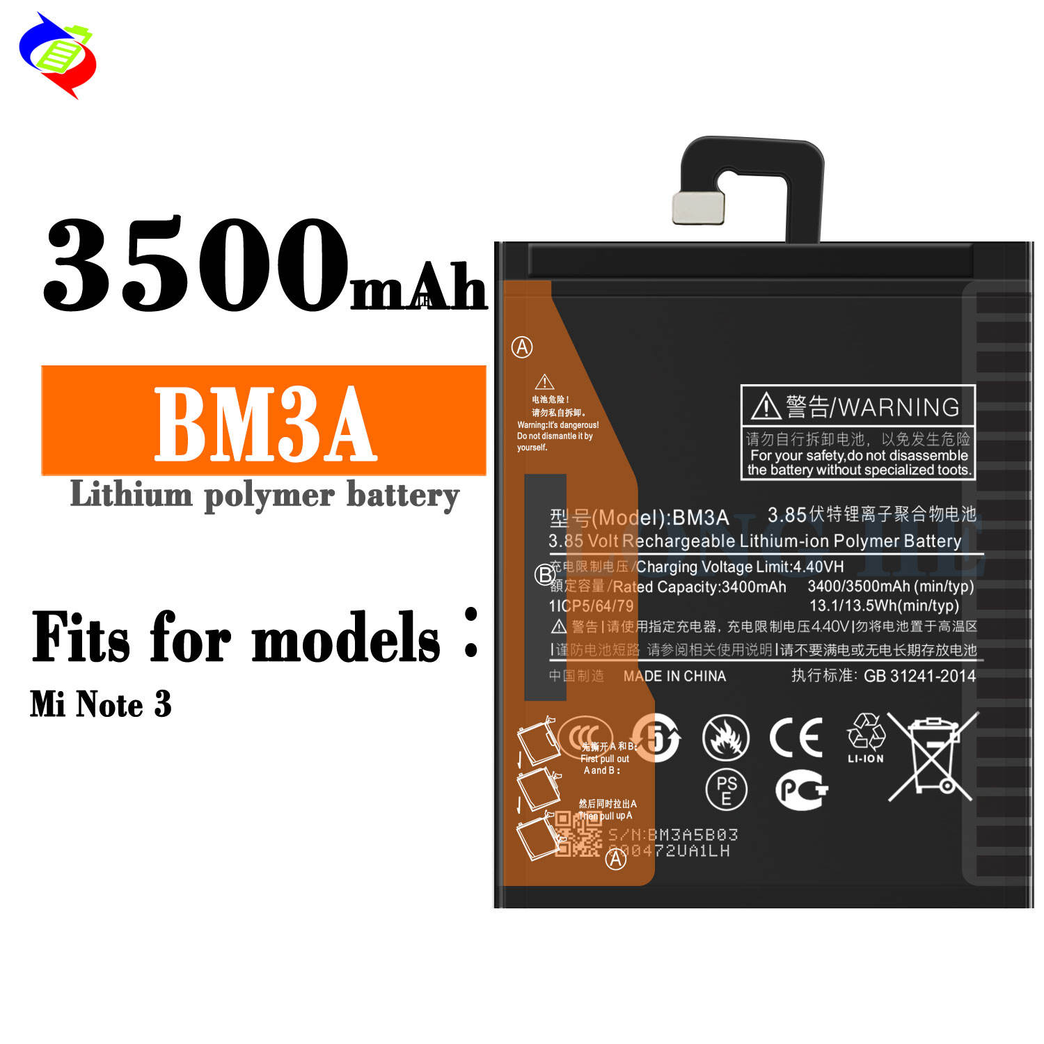 Battery Replacement Redmi Note Ki Battery Original BM3A Battery