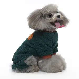 Abbigliamento per animali domestici di lusso in flanella abbigliamento per animali domestici giacca invernale calda per cani cappotto invernale