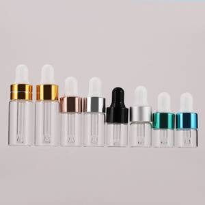 Wholesale 1ml 2ml 3ml <b>5ml</b> 10ml Mini clear Amber Glass Dropper <b>Bottle</b> Essential Oil <b>Perfume</b> Small Sample Glass Vial - Product Image 1