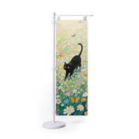 Logo personnalisé Anime Design Bureau Plage Drapeau Mini Table Drapeau Décoratif Avec Mini Table Drapeau