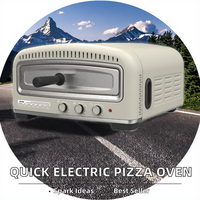 Four à pizza rotatif NL 20L OME personnalisable, four à pizza portable, utilisation domestique, petit grille-pain électrique pour pizza