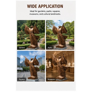 Yuda Bronze, fabricant leader dans l'industrie, sculpture commémorative en bronze grandeur nature agenouillée, croix de bataille commémorative de la guerre - Product Image 4
