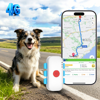 Collar GPS 4G para Perros, Localizador Impermeable, Alarma de Ubicación en Tiempo Real, Geocerca, Datos de Salud, Registro de Pasos, Equipo de Rastreo Histórico