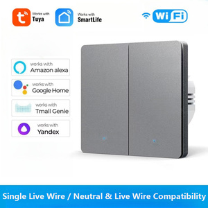 Interrupteur mural intelligent Tuya 2025 avec minuterie, compatible WiFi, <span class=keywords><strong>Android</strong></span>, PC, Alexa et <span class=keywords><strong>Google</strong></span> Assistant, design <span class=keywords><strong>barre</strong></span>, pour maison intelligente - Product Image 3