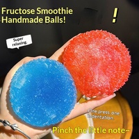 Jouets anti-stress en caoutchouc en forme de boules de glace fruitées pour les jeunes
