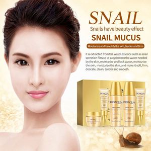 BIOAQUA Usine En Gros Beauté Cosmétiques Hydratant Serrure Eau Nettoyant Pour Le Visage Toner Lotion <span class=keywords><strong>Bb</strong></span> <span class=keywords><strong>Crème</strong></span> Escargot Ensemble De Soins De La Peau - Product Image 2
