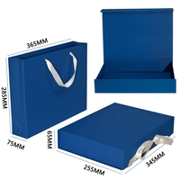 Boîte cadeau en carton magnétique pliable personnalisée en usine, emballage de grande taille, boîte cadeau rigide magnétique avec ruban