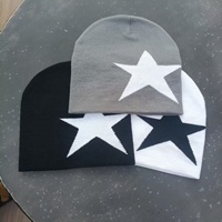 Bonnets d'hiver personnalisés en jacquard tricoté Spandex/Coton, logo personnalisable, gris blanc vintage, unisexe, ajustables avec bouton