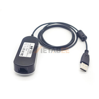 Câble adaptateur multifonctionnel 30cm RJ9 vers USB 4P4C 4 broches mâle vers femelle pour applications téléphoniques et électriques
