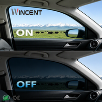 WINCENT Auto SPD Selbstklebende Moderne Dekorative Smart-Tönungsfolie Komplette Wärmeabweisung Blendschutz Limousine SUV Seitenfenster Glas