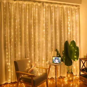 3M LED Fairy Light Garland Led Festoon Curtain Lamp Remote Control USB Curtains String Lights for Home Christmas Decoration