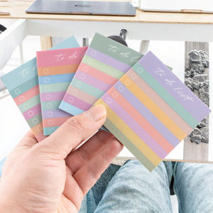 DOMIKEE Blocs-notes autocollants créatifs arc-en-ciel colorés, style anglais, avec motifs de dessins animés frais, 8*13cm, Papeterie personnalisée - Product Image 3