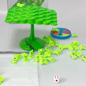 Jeu d'équilibre AJB : Jouet éducatif interactif en forme <span class=keywords><strong>de</strong></span> grenouille sur arbre, jeu <span class=keywords><strong>de</strong></span> <span class=keywords><strong>société</strong></span> d'équilibre à empiler pour enfants et adultes - Product Image 5