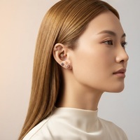 Boucles d'oreilles Maina en acier inoxydable chirurgical pour tragus, motif fleur et papillon, avec zircon, clous d'oreilles à boule filetée pour piercing du cartilage