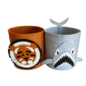 Cestino ripiegabile ecologico <span class=keywords><strong>per</strong></span> bambini <span class=keywords><strong>in</strong></span> <span class=keywords><strong>feltro</strong></span> con modello animale abbigliamento alla moda e cestino giocattolo <span class=keywords><strong>per</strong></span> bambini - Product Image 3