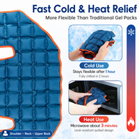 Compresse de gel réutilisable pour le cou et les épaules, thérapie chaud-froid, enveloppement chauffant au micro-ondes, soulagement de la douleur