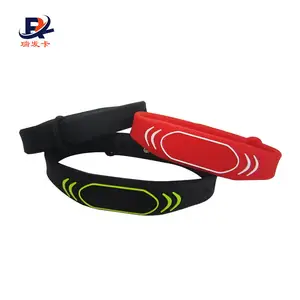 Round 50mm Green RFID Wristband for Management ID Bracelets