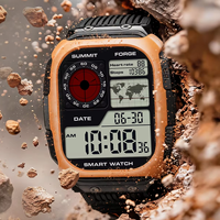Montre connectée de sport et de fitness avec GPS, retour d'itinéraire, étanche 5ATM, moniteur de fréquence cardiaque pour la course à pied, le cyclisme et l'entraînement