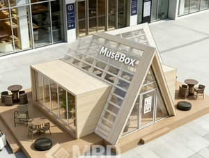 Casa Contenedor Modular Triangular de Acero y Madera de Lujo Personalizable para Hoteles, Bares al Aire Libre y Tiendas - Product Image 2