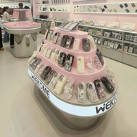 Vitrine d'exposition personnalisée pour magasin de réparation de téléphones portables, meubles de magasin d'électronique, présentoir mural pour boutique de téléphones mobiles
