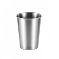 Gobelets en acier inoxydable SUS 304, gobelet à boire réutilisable, gobelet en acier inoxydable incassable pour la maison, la cuisine, vaisselle écologique