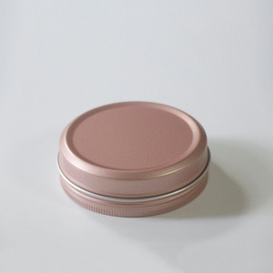 Mini pot rond en aluminium avec couvercle à vis, 100 ml, <span class=keywords><strong>83</strong></span>*28 mm, couleur or rose, pour bonbons et biscuits, avec fenêtre transparente, marque <span class=keywords><strong>LG</strong></span>, boîtes polies - Product Image 4