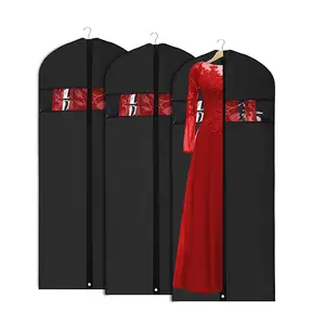 Sac à vêtements Sac de costume pour le stockage et le voyage 60 pouces, protecteur anti-mites, étude légère, fermeture éclair complète, <span class=keywords><strong>housse</strong></span> de costume lavable - Product Image 1