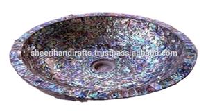 อ่างทำโดยโมเสคการออกแบบล่าสุดการผลิตอินเดียชามอ่าง/เรืออ่างล้างจานซับอ่างล้างจานหลุมเดียว BS000008ใน; 34648 - Product Image 2