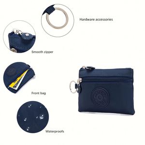 Wholesale Cute Mini Card Holder Coin <b>Wallet</b> Custom <b>Small</b> Bag Waterproof Oxford Fabric Keychain Purse for Promotional Backpacks - Product Image 5