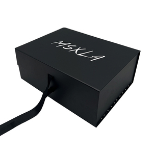 Tùy Chỉnh In Ấn Logo Cứng Nhắc Các Tông Sang Trọng Flap Mở Từ Hộp Gấp Bao Bì Hộp Quà Tặng Quần Áo Có Thể Gập Lại Hộp Giấy - Product Image 4