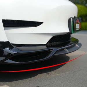 Kits de carrosserie ABS, diffuseur, jupe latérale, lèvre avant, style AERO pour Tesla Model 3 2018-2022, kits de lèvres de spoiler, accessoires, pièces automobiles - Product Image 2