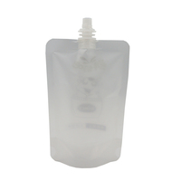 150ml 500ml 750ml pochette de jus transparente mate personnalisée sacs de boisson en plastique transparent sacs de poche à bec debout pour emballage de liquide