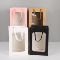 Tas Kertas Hadiah Dengan Tali Serut Elegan, Ramah Lingkungan, Dapat Didaur Ulang, Untuk Permen, Natal, Belanja