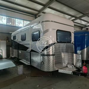 Deluxe Horse Carriage <b>Trailer</b> with Galvanized Two-Angle Load Float Carts for Living Room Use - Product Image 2