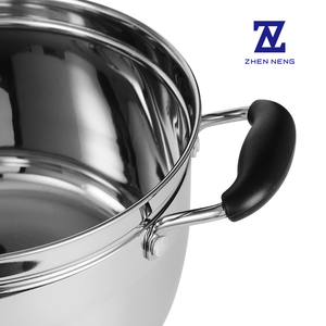 Casserole vapeur en acier inoxydable à 2 niveaux approuvée LFGB avec base à induction épaissie, cuiseur alimentaire multifonctionnel, vente en gros - Product Image 4