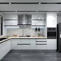 Ensembles d'armoires de cuisine de luxe George Kitchen, meubles de cuisine complets et finis, armoire de rangement, tiroirs, meubles modulaires
