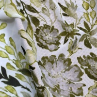 Tissu à imprimés 2020 coton, polyester, perles, étoffe en mousseline de soie à impression numérique fleurs, fabrication de robes