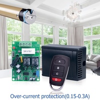 Télécommande universelle classique 433 MHz à code d'apprentissage, 4 boutons, piles AAA, métal, contrôle sans fil RF pour la domotique et l'accès