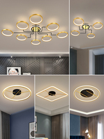 Lustre contemporain Simig Lighting pour plafond haut, luxe, anneaux circulaires LED, luminaire suspendu pour salon