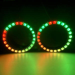 Feux de <span class=keywords><strong>halo</strong></span> LED multicolores RVB à flux changeant pour voitures, universels, 710 mm-160 mm, blanc 12V - Product Image 5