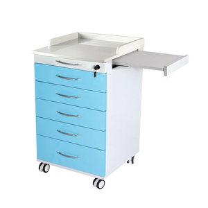 Armadietto Medico Mobile in Acciaio Inox con Ruote, Carrello Portaoggetti per Centro Estetico Dentistico - Product Image 5