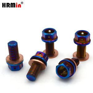 Bouchon de vidange d'huile HRmin à deux trous en titane Gr.5 Ti-6Al-4V pour moteur automobile avec aimant puissant - Product Image 4