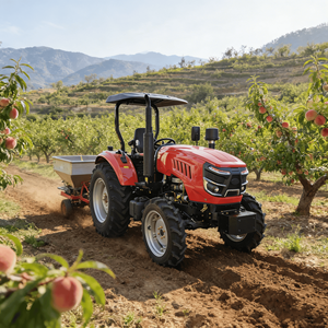 Tractor 4x4 de 50 CV con cabina con aire acondicionado, bomba hidráulica y transmisión de 8+8 velocidades - Product Image 1